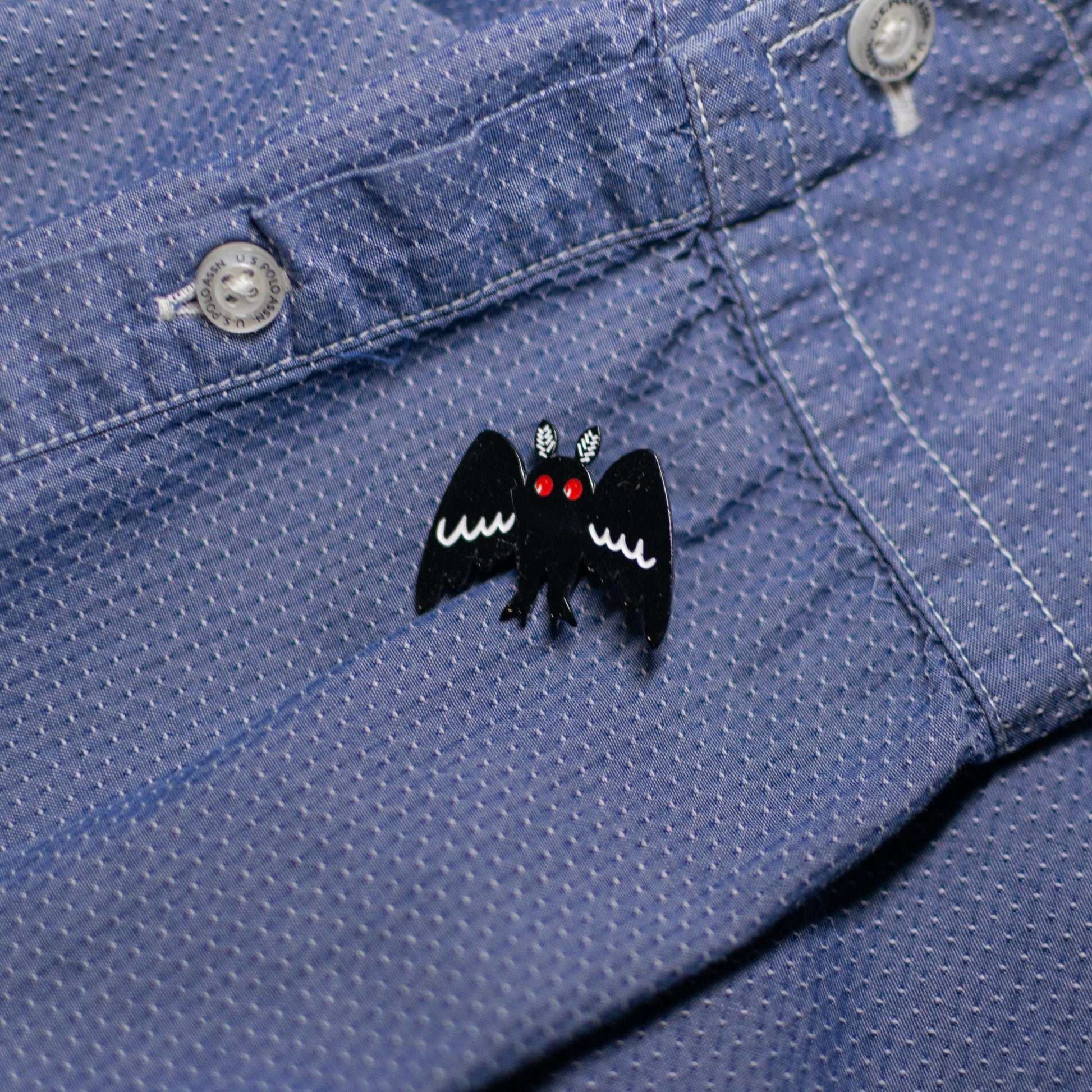 Mothman Enamel Pin | Cryptid Creature