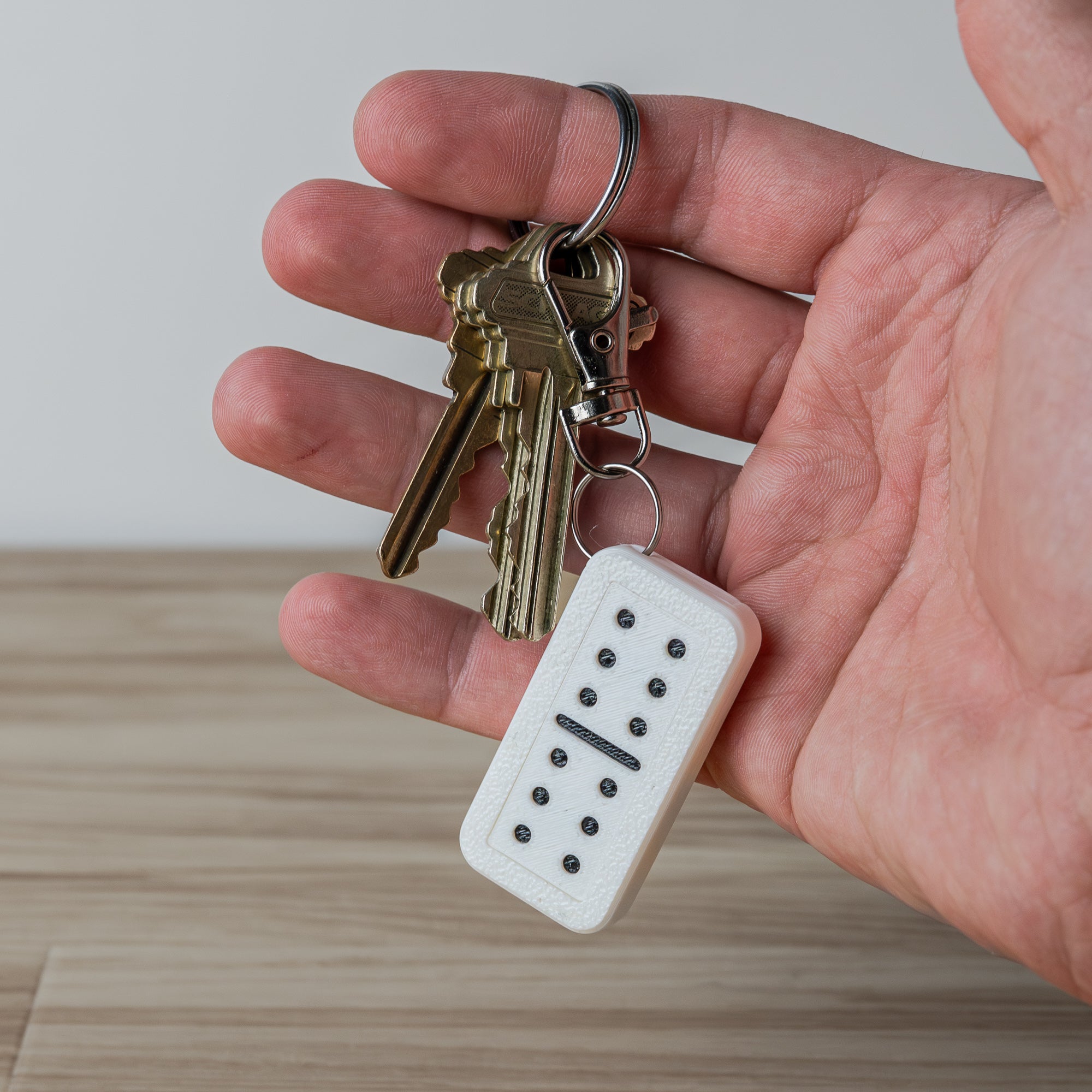Domino Clicker Keychain