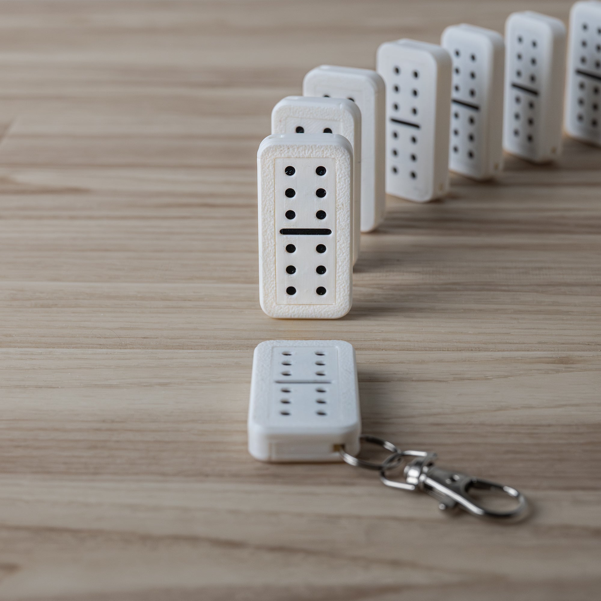 Domino Clicker Keychain