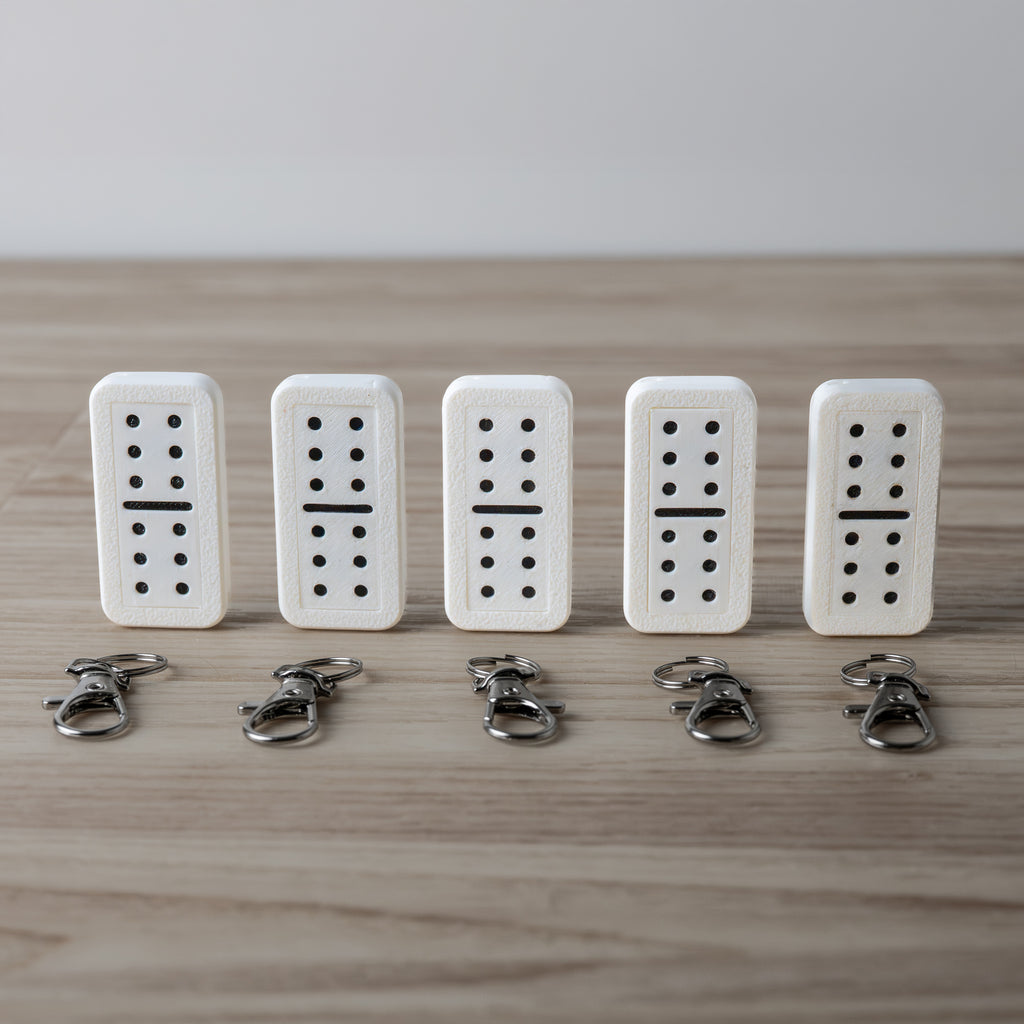 Mini Domino Fidget Keychain – Desk Toy & Everyday Carry