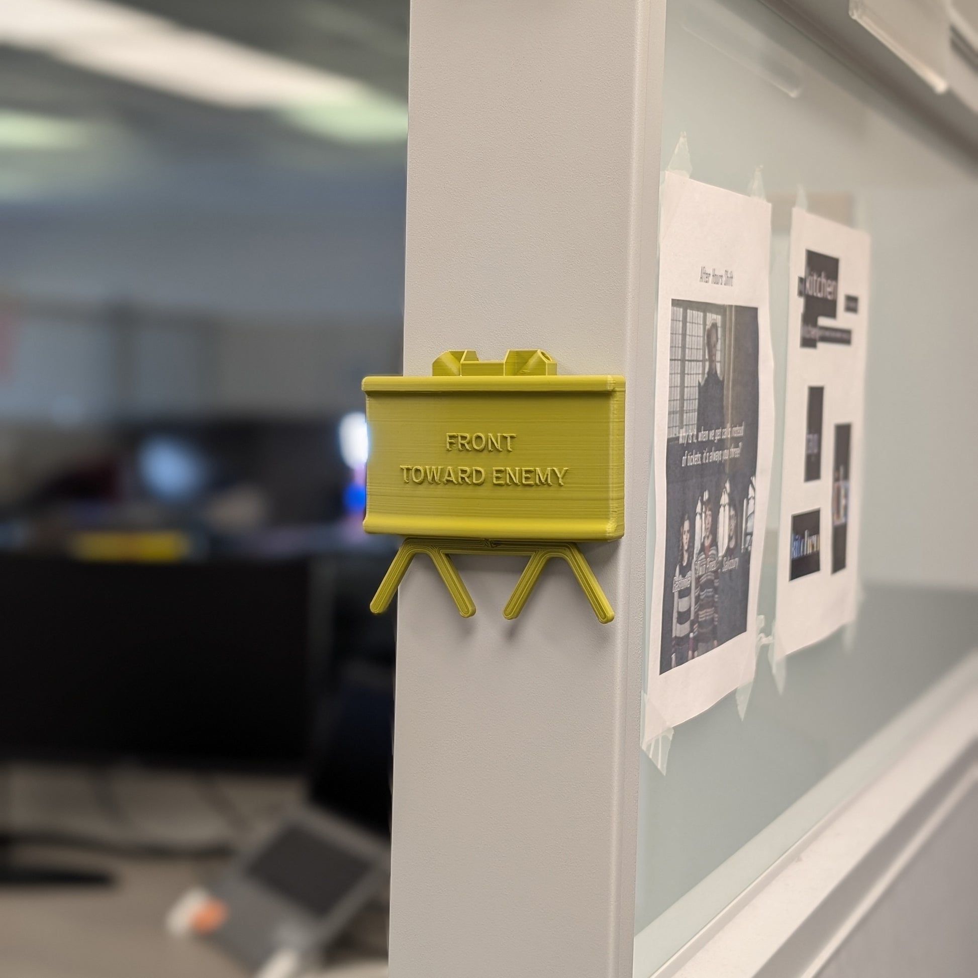 Claymore Desk Magnet: “Front Toward Enemy” 3D Printed Office Accessory