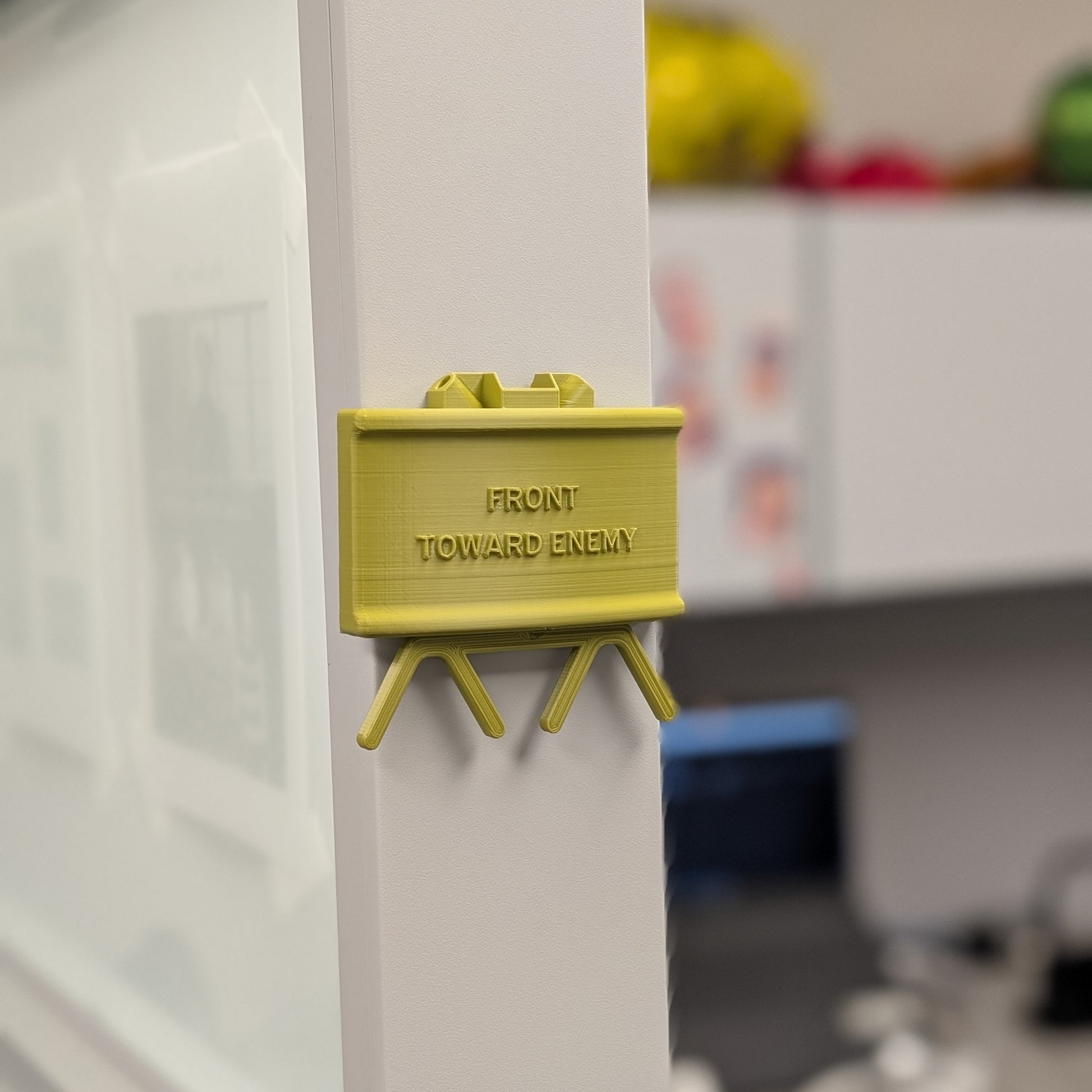 Claymore Desk Magnet: “Front Toward Enemy” 3D Printed Office Accessory