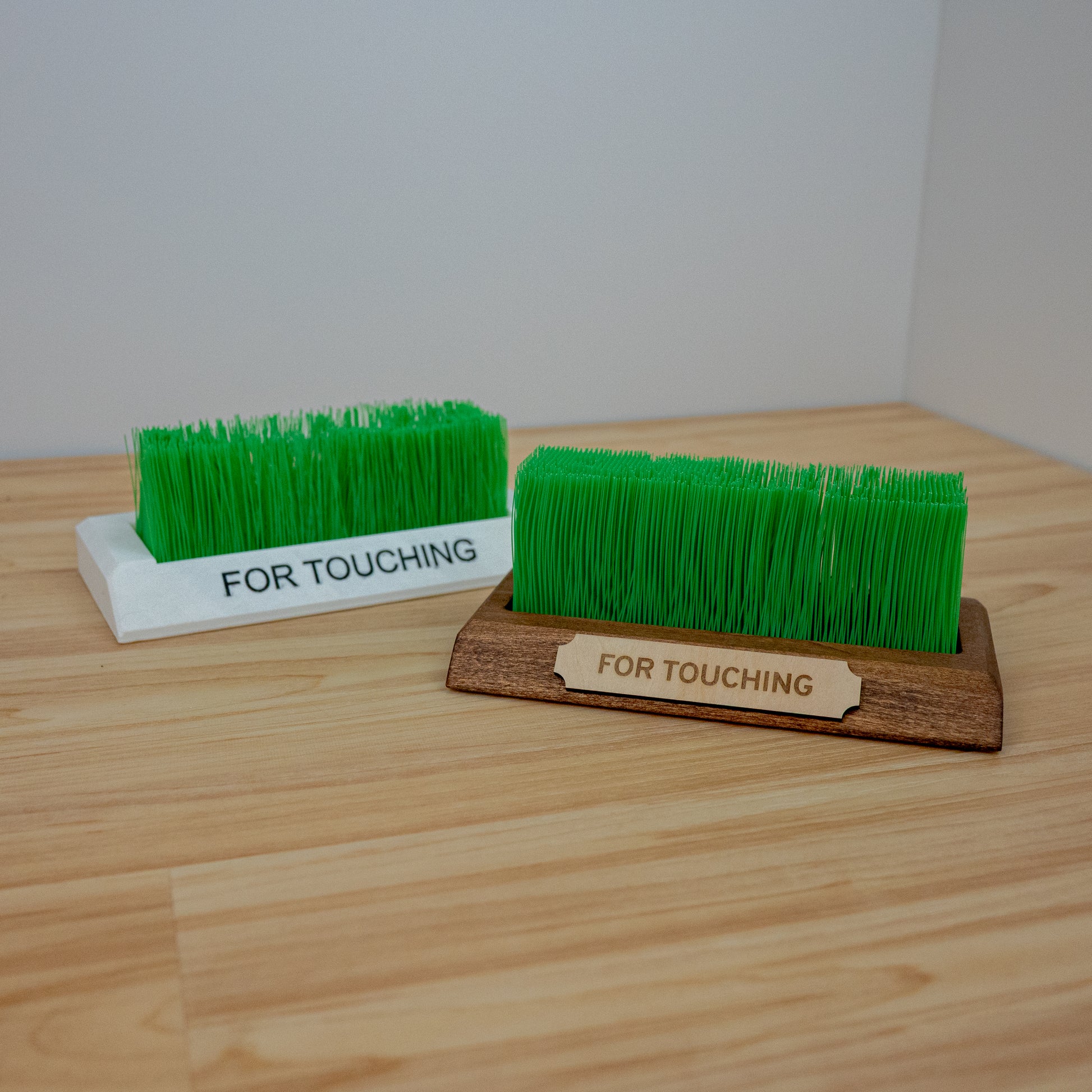 Touch grass desk accessory with compact design for office or gamer desk décor