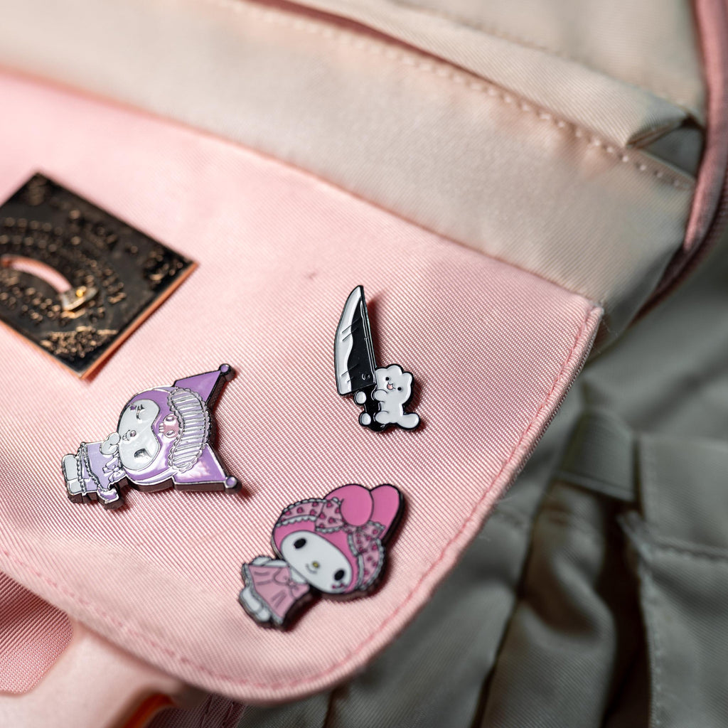 Knife Cat Enamel Pin | Funny Cat Lover Gift