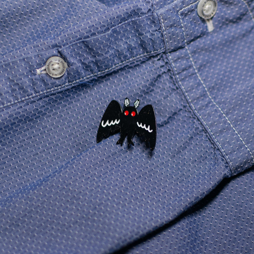 Mothman Enamel Pin | Cryptid Creature